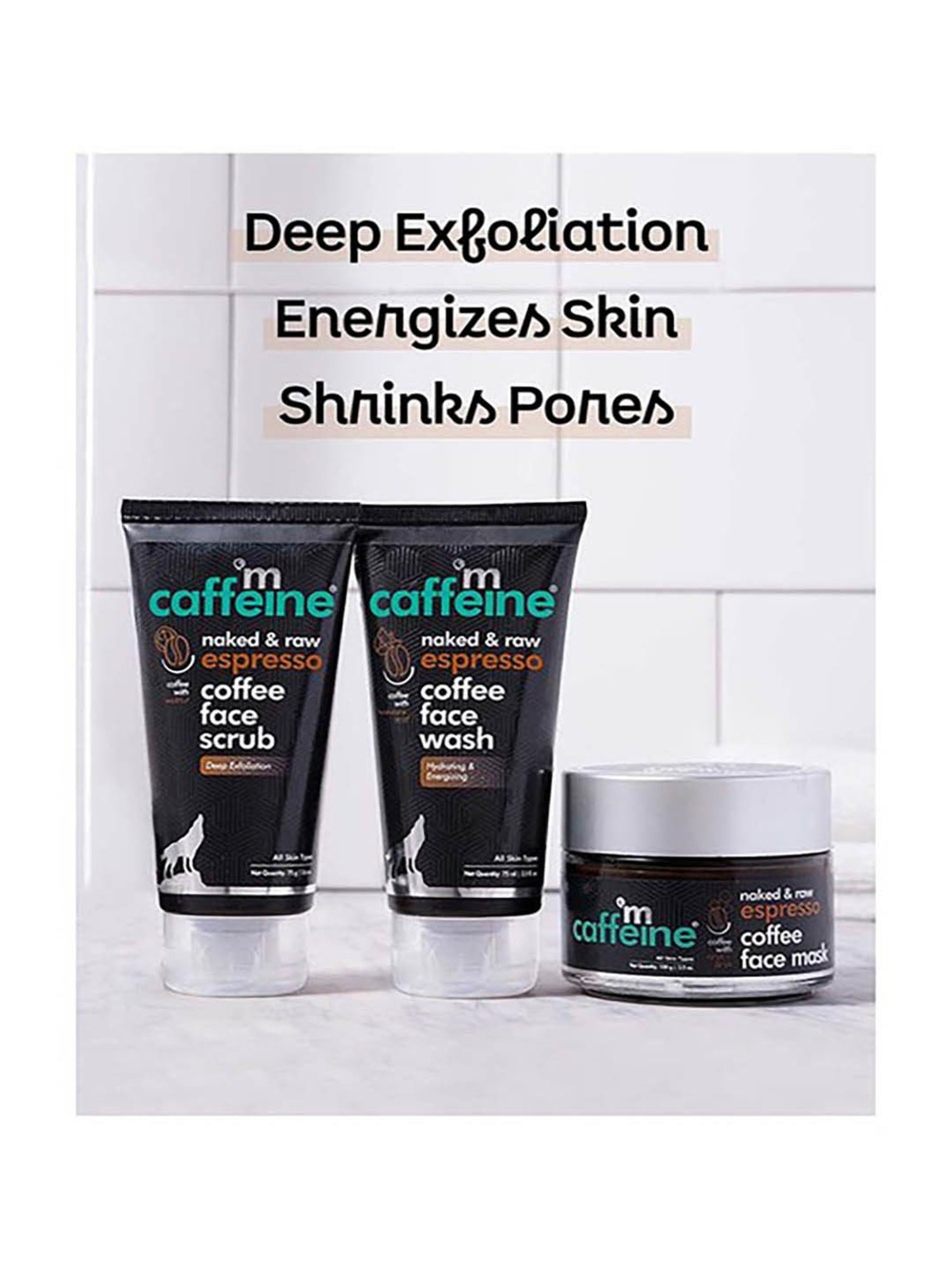 mCaffeine Espresso Coffee Deep Exfoliation Kit