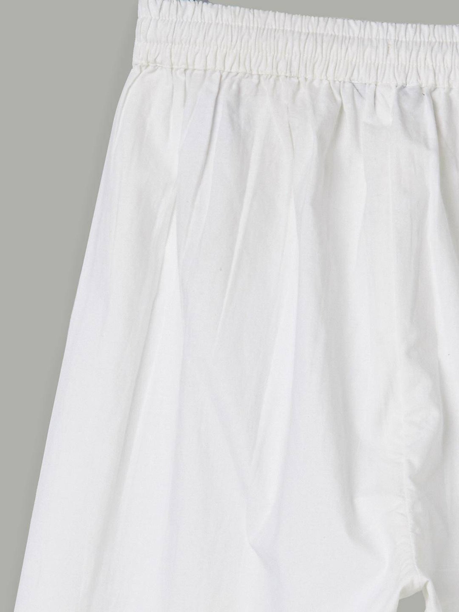 VASTRAMAY Boys Yellow & White Cotton Printed Full Sleeves Kurta Sets