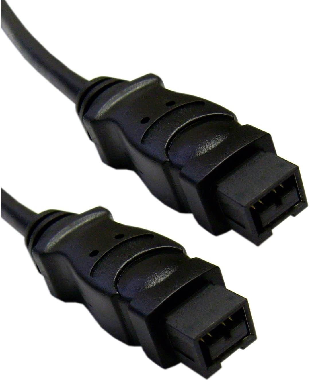 Firewire 800 9 Pin Cable, Black, IEEE-1394b, 3 Foot