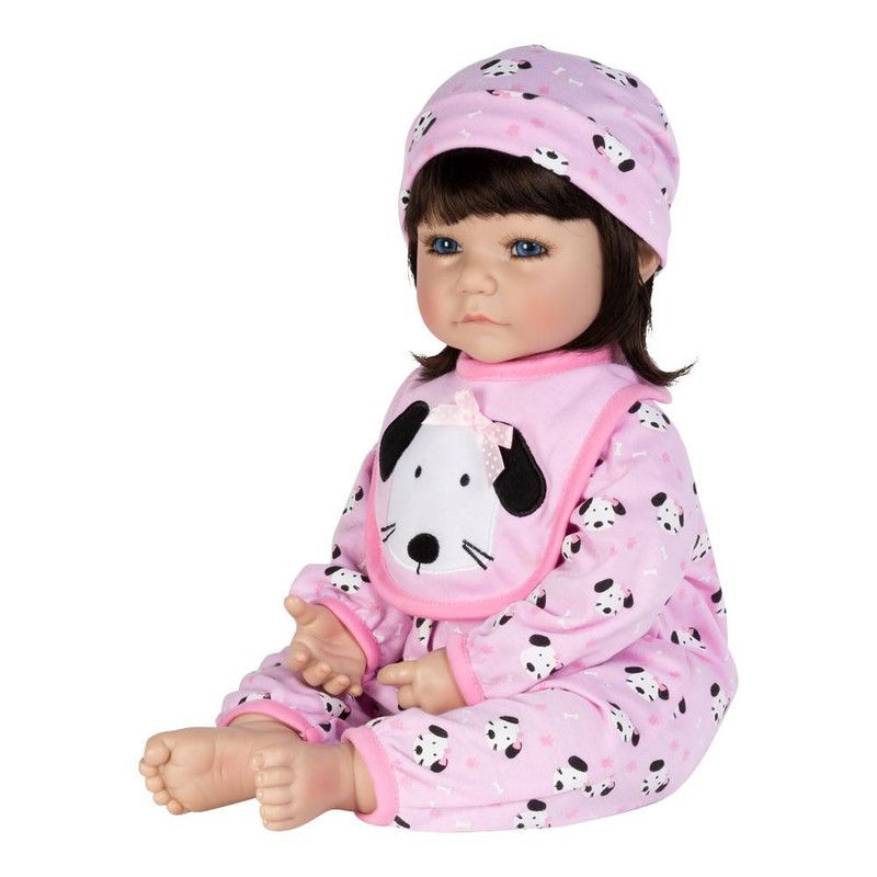 Adora Toddler Doll WOOF! Doll with Puppy Print Onesie, bib and Cap
