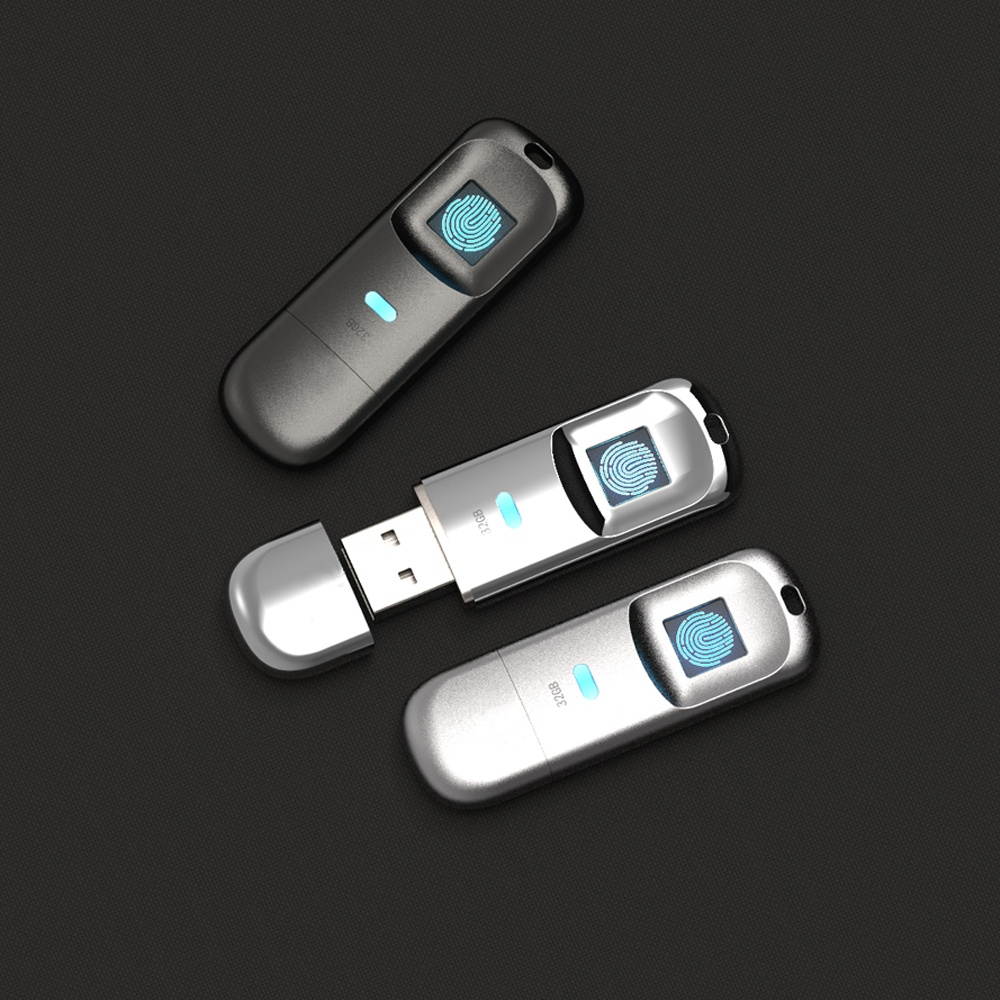USB2.0 Fingerprint Code Accurate Identificaiotn Privacy Management  U Disk 32G/64G/128G Optional