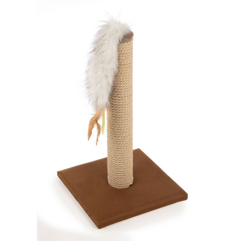 SmartyKat Tweet Tower Jute Rope Cat Scratcher Post with Electronic Sound Cat Toy