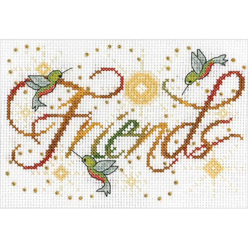 Design Works Counted Cross Stitch Kit 5"X7"-Friends Mini (14 Count)