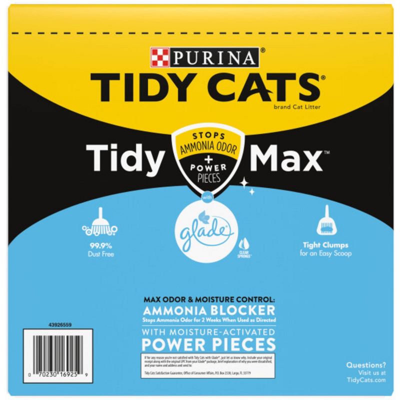 Tidy Cats Max Glade Clear Spring Cat Litter Clumping - 38lbs
