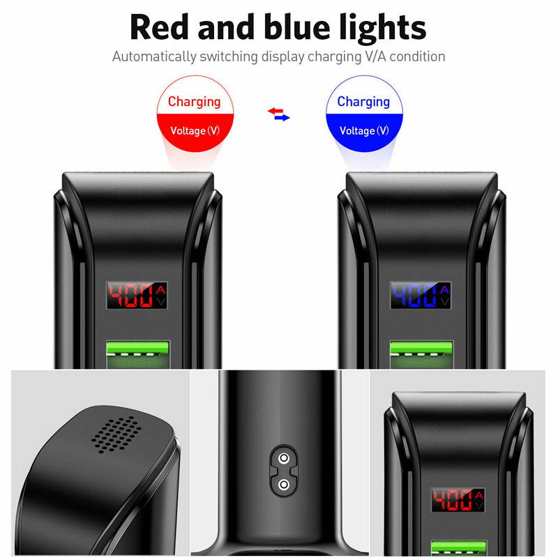 5 Port Multiple USB HUB Charger 5V4A LED Display Wall USB Charger for Cell Phone Samsung Xiaomi Universal USB Power Adapter Charger