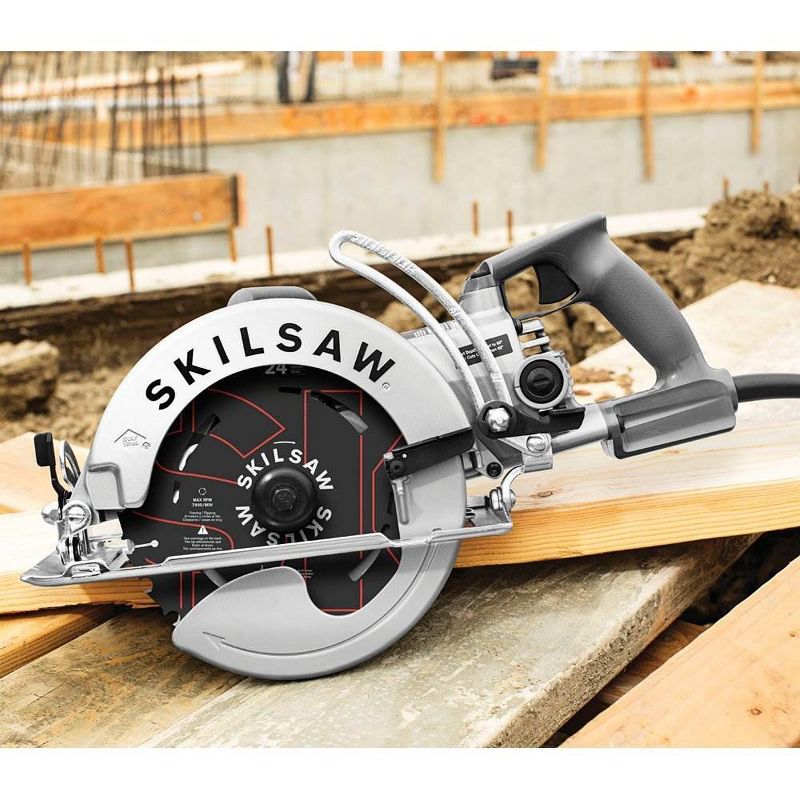 Skilsaw 8-1/4" 15 Amp Corded Aluminum Worm Drive SawPrazi & 12 Inch Beam Cutter