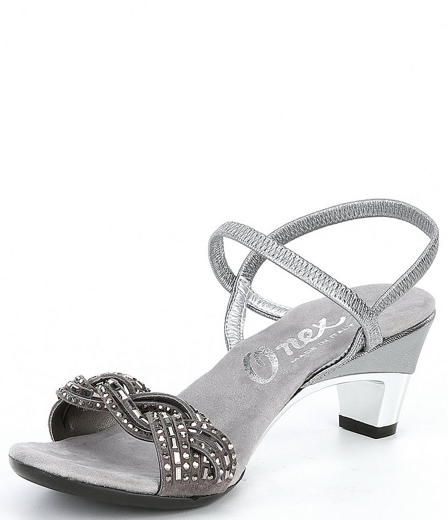 Onex Rhythm Rhinestone Leather Dress Sandals