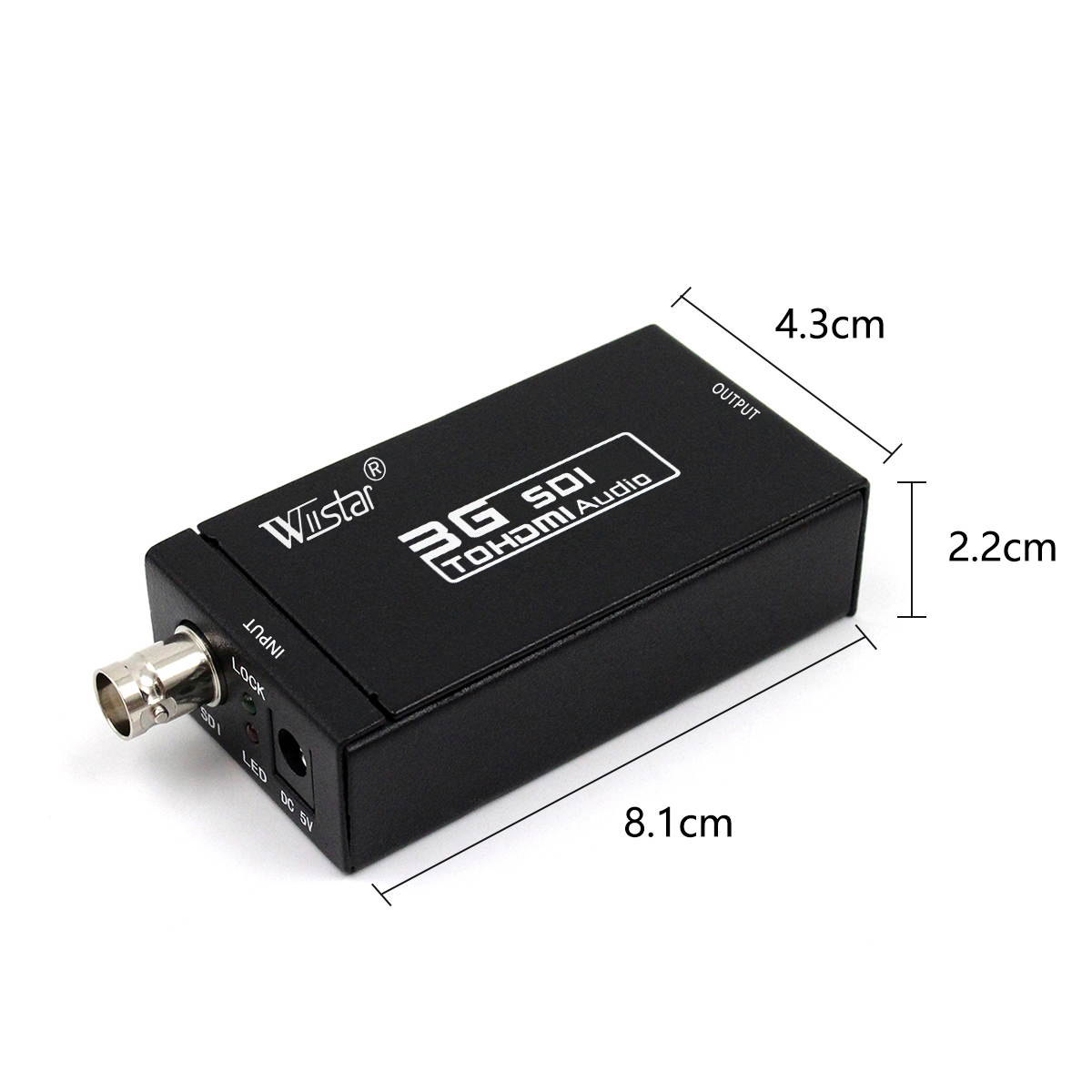 3G SDI/BNC to HDMI Converter Video Audio Adapter 1080p Support HD-SDI/3G-SDI for Camera to Monitor HDTV