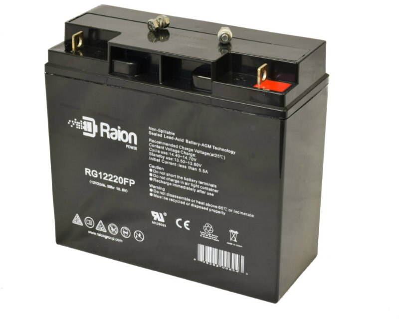 Raion Power 12V 22Ah Replacement Rechargeable Battery For B&B Battery HR22-12 - 1 Pack