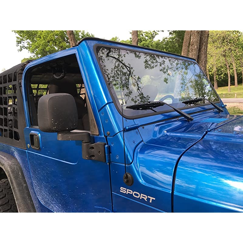 12 Inch Black Short Antenna is Compatible with Toyota Tacoma 19952015 Spiral Wind Noise Cancellation Spring Steel Construction Stainless Steel Threading