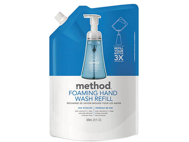 Foaming Hand Wash Refill, 28 oz. Pouch, Sea Minerals