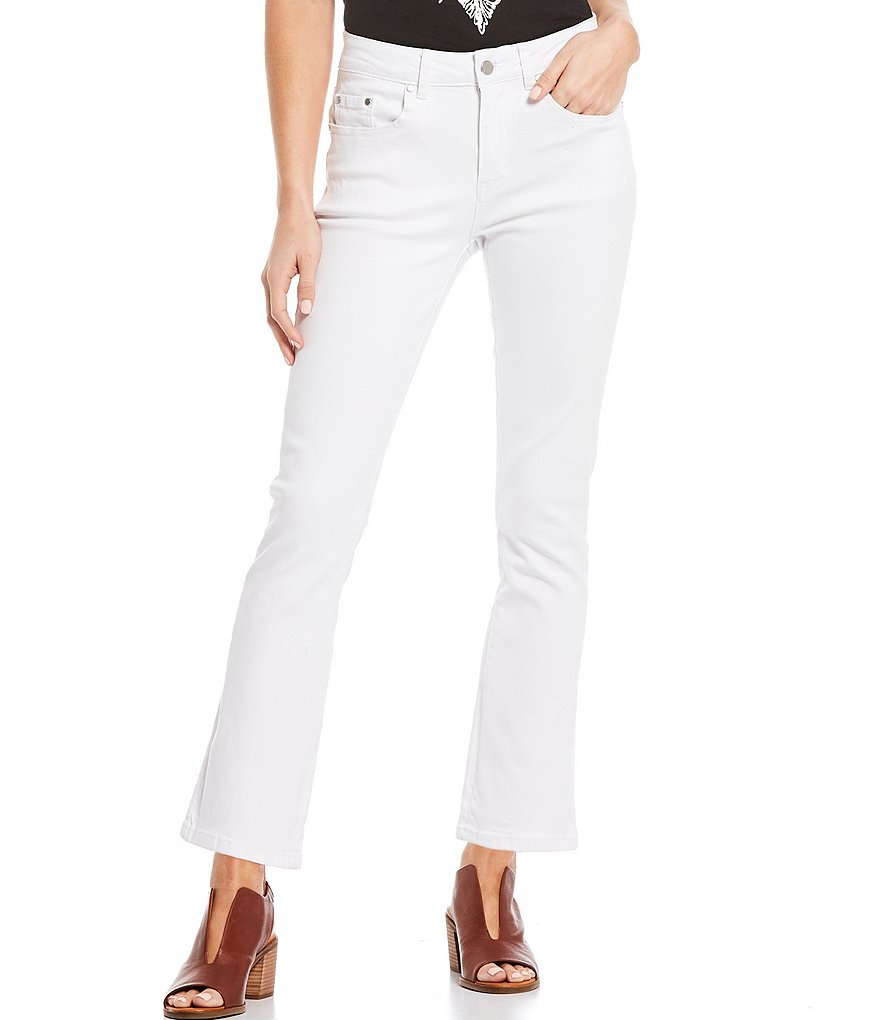 Reba Guiliana Flared Leg Mid Rise Ankle Jeans