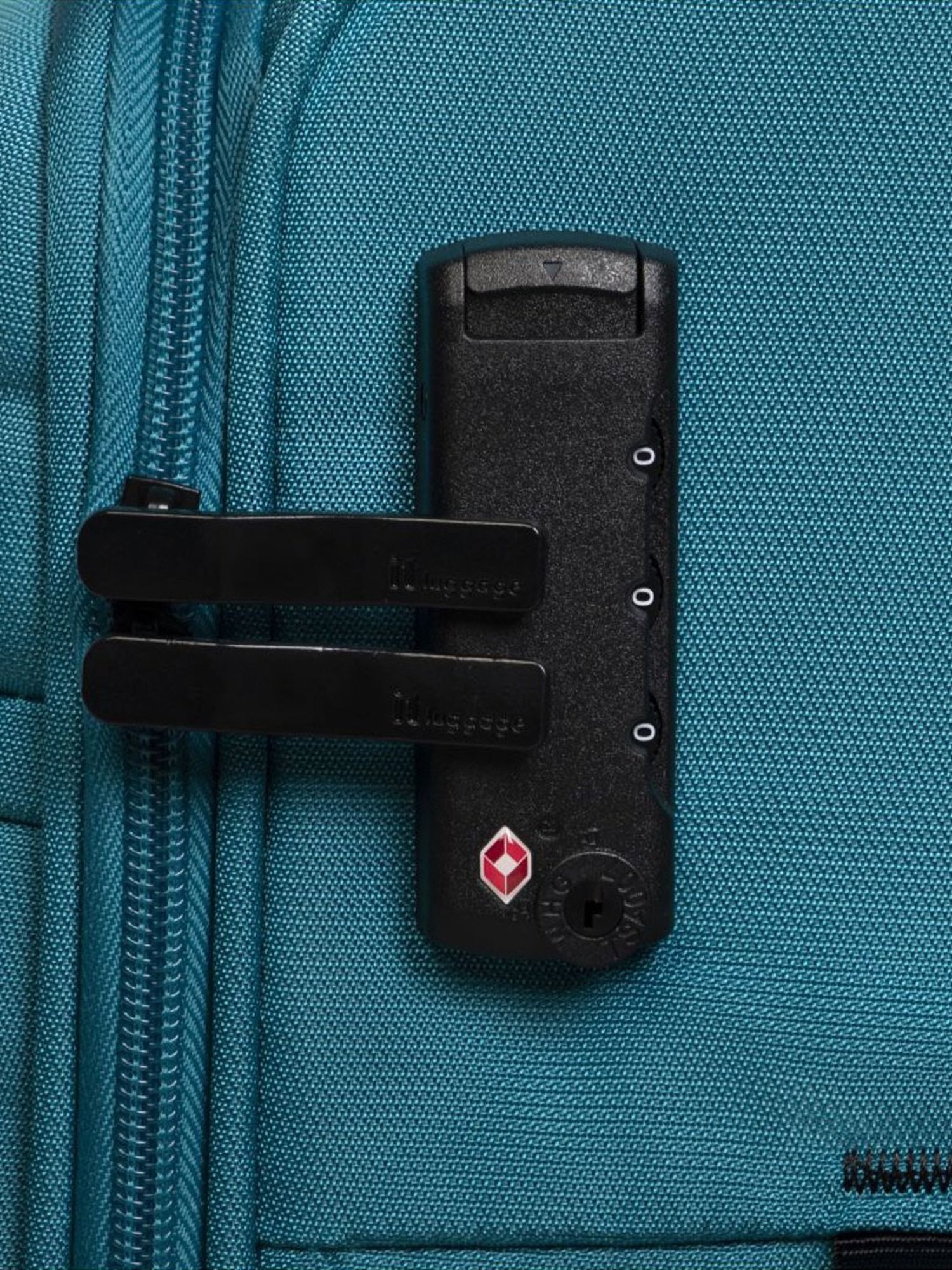 it luggage Census Teal Blue Medium 24 inches Softsided Luggage Trolley with TSA Lock