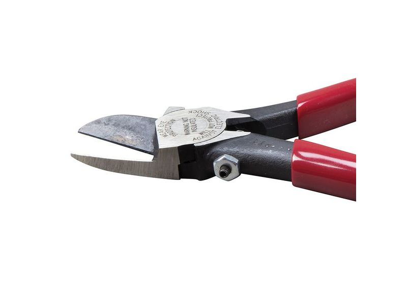 KLEIN TOOLS D227-7C Diagonal Cutting Pliers, Spring-Loaded, Plastic Cutting,