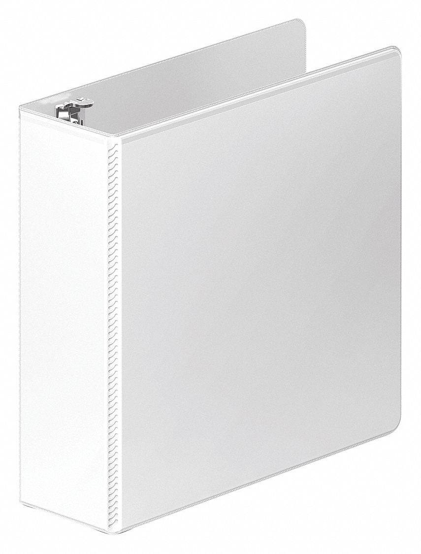 WILSON JONES W385-49WPP1 3" D-Ring Binder, Heavy Duty, White
