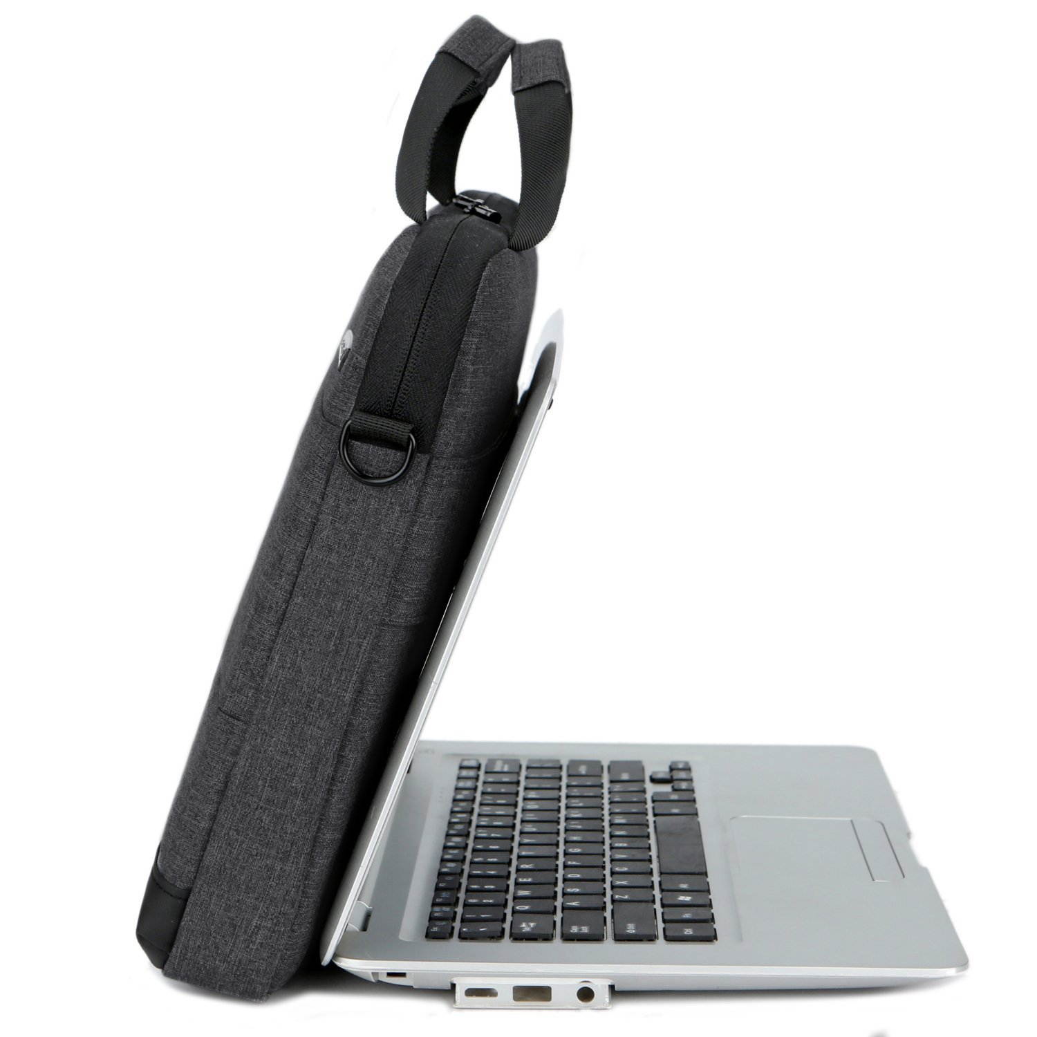 BRINCH 15.6 Inch Laptop Shoulder Bag,Classic Lightweight Slim Portable Laptop Messenger Sleeve Case for Work / Travel,Fits 15 - 15.6 Inches Laptop / Notebook / MacBook / Ultrabook Computer,Black