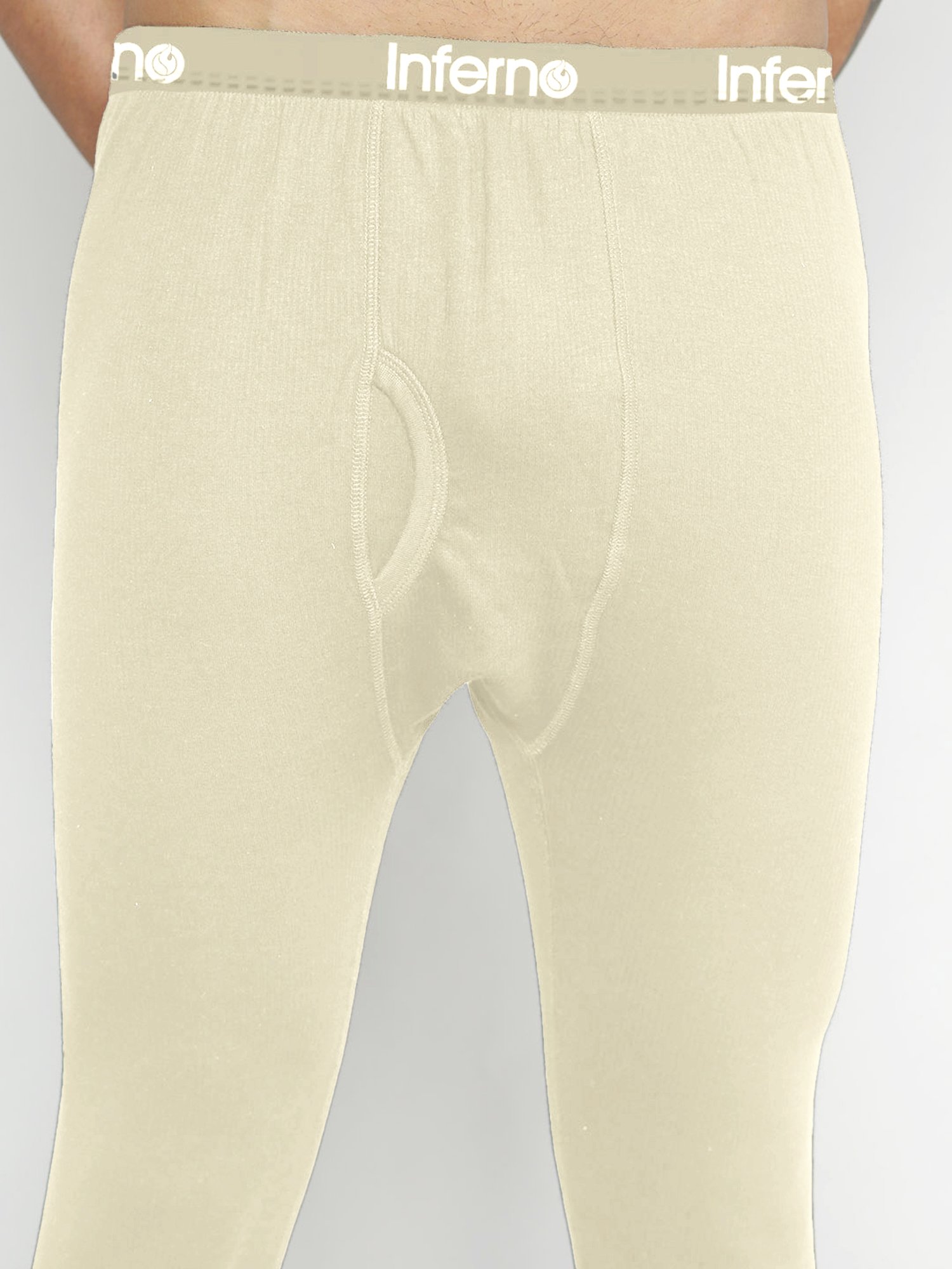 LUX Inferno Off White Striped Thermal Bottom