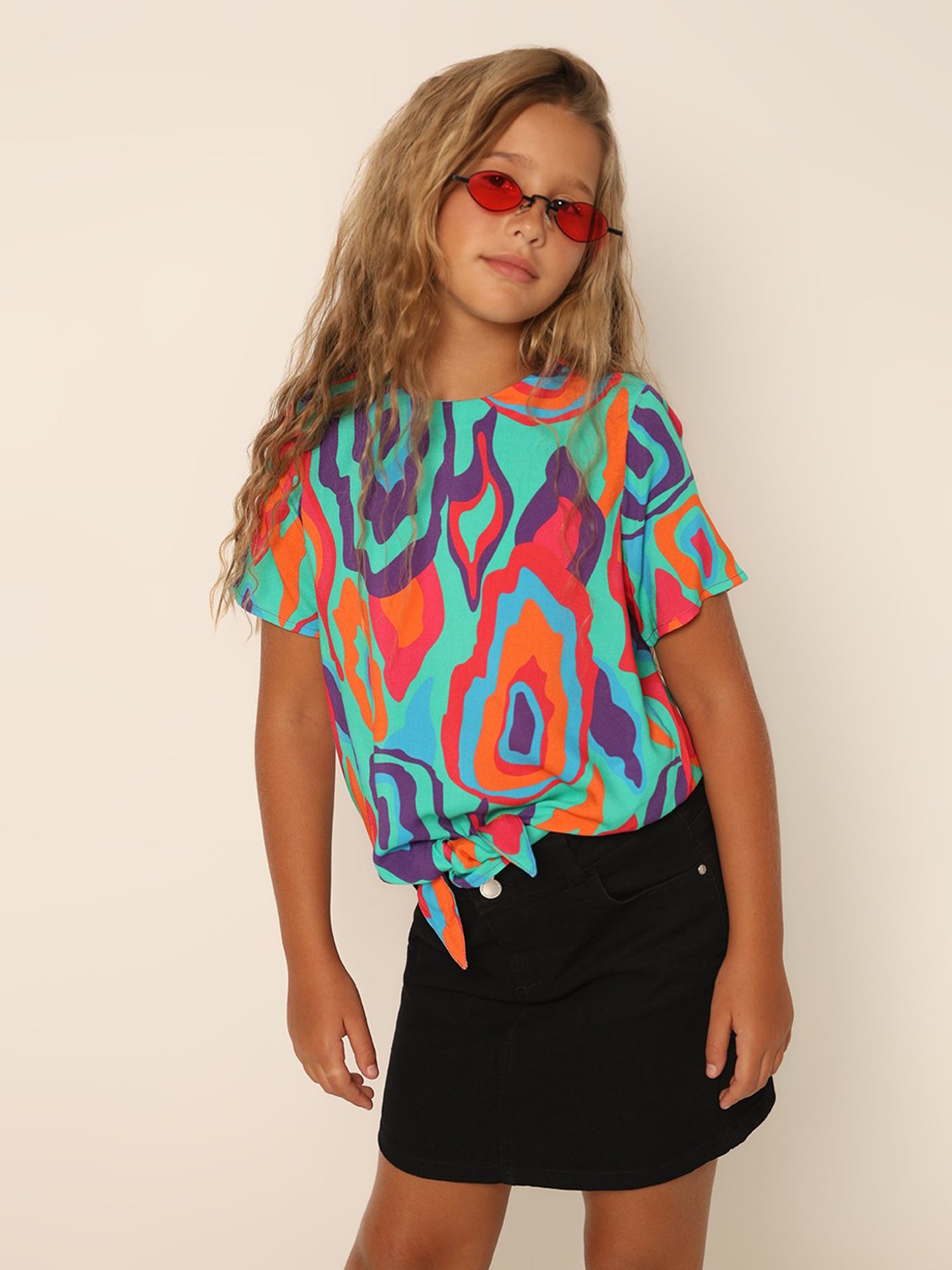 VERO MODA GIRL Multicolor Printed Top