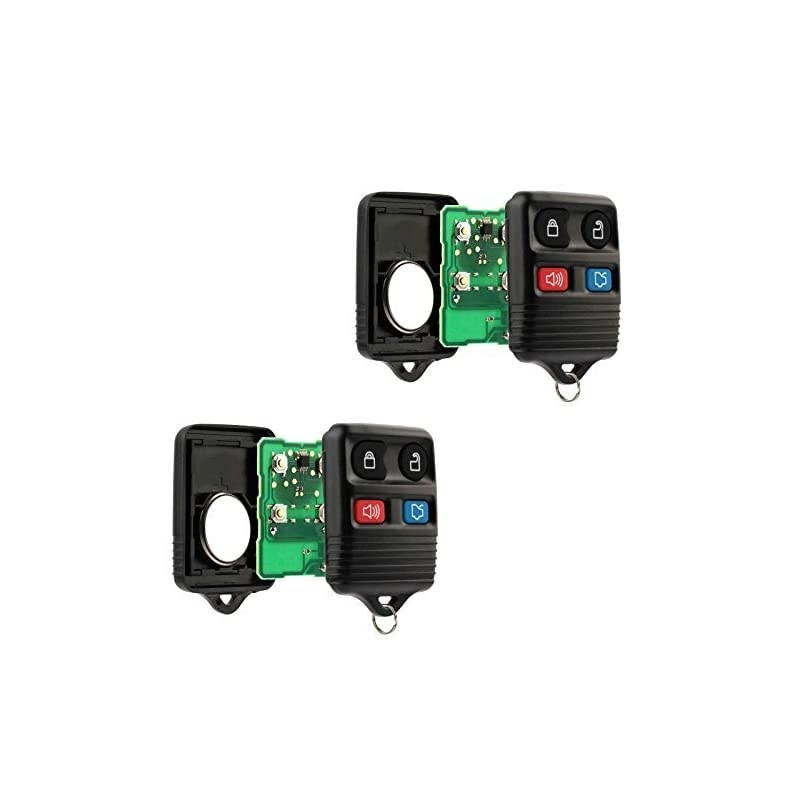 Key Fob Keyless Entry Remote fits Ford, Lincoln, Mercury, Mazda (CWTWB1U331 GQ43VT11T CWTWB1U345 4-btn, Set of 2)