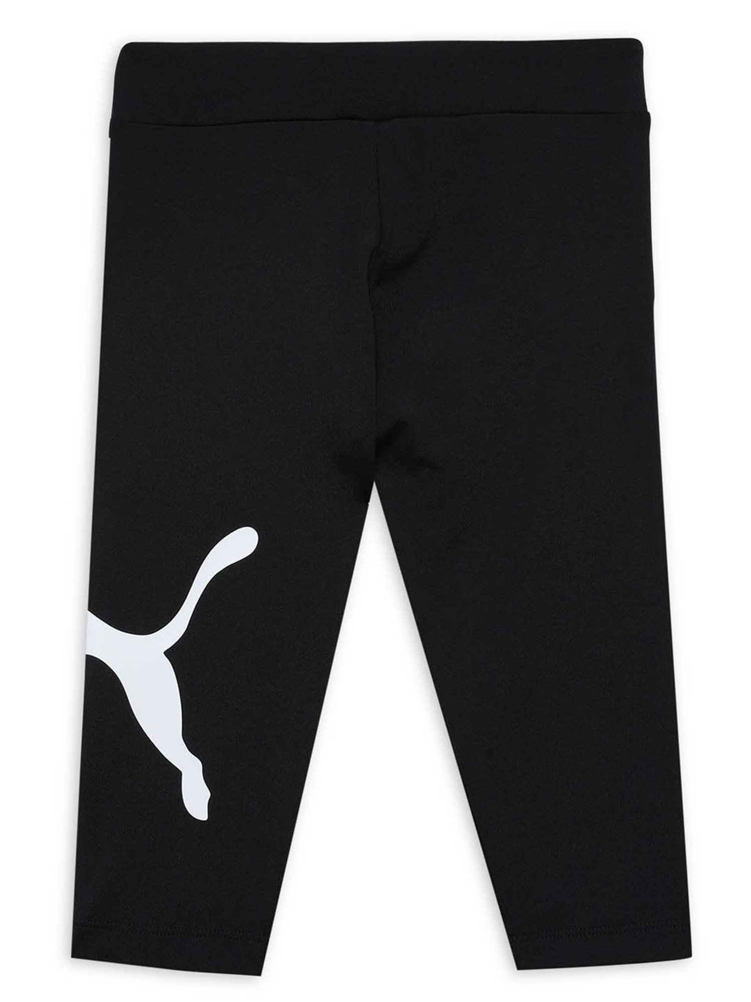 Puma Girls ACTIVE 7/8 Black Logo Tights