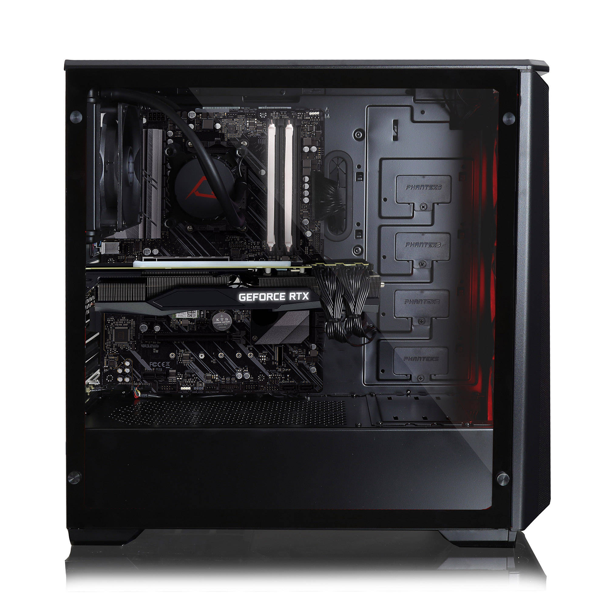 CLX SET VR-Ready Gaming Desktop - Liquid Cooled AMD Ryzen 9 3900X 3.8GHz 12-Core Processor, 32GB DDR4 Memory, GeForce RTX 3070 8GB GDDR6 Graphics, 960GB SSD, 4TB HDD, WiFi, Windows 10 Home 64-bit