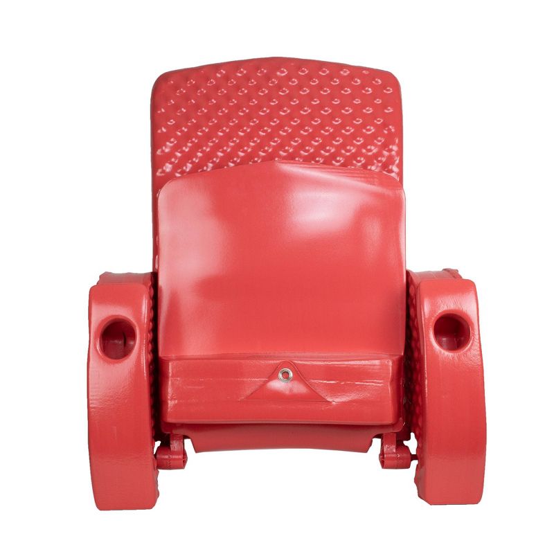 TRC Recreation Swimming Pool Soft Adjustable Folding Chair Lounge Float, Coral