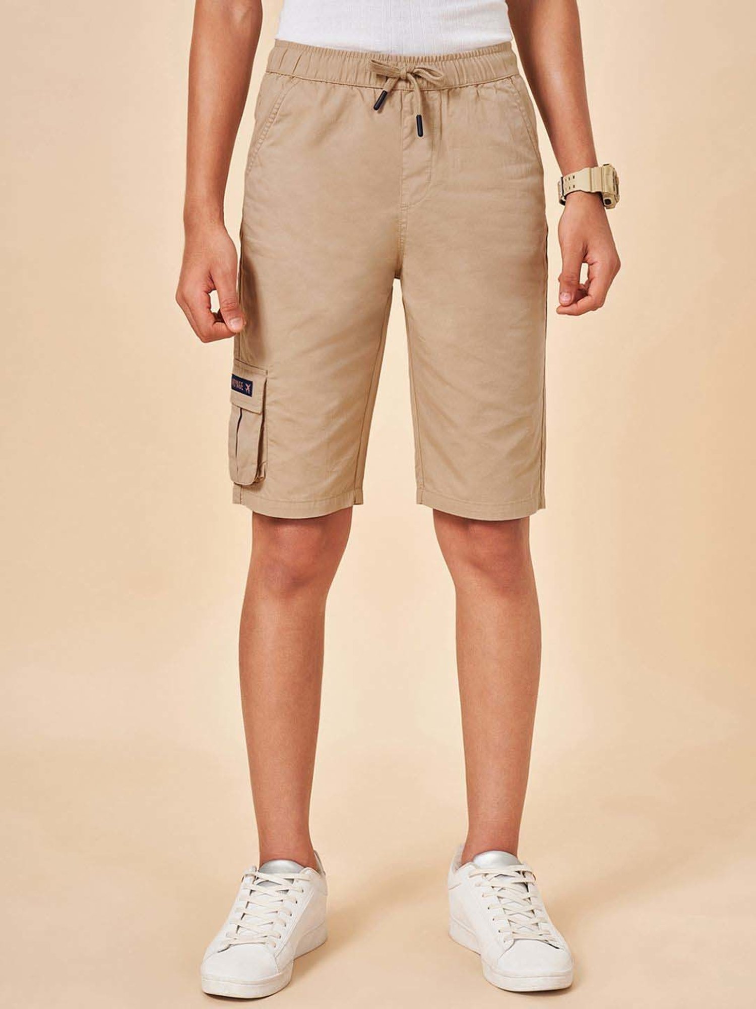 Coolsters by Pantaloons Kids Pebble Cotton Solid Shorts