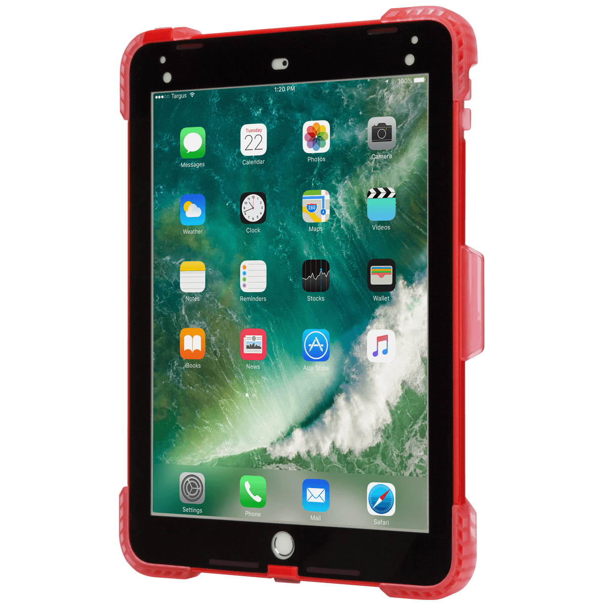 Targus SafePort Rugged Healthcare Case for iPad 6th gen./5th gen., iPad Pro 9.7-inch, and iPad Air 2 Red  discontinued