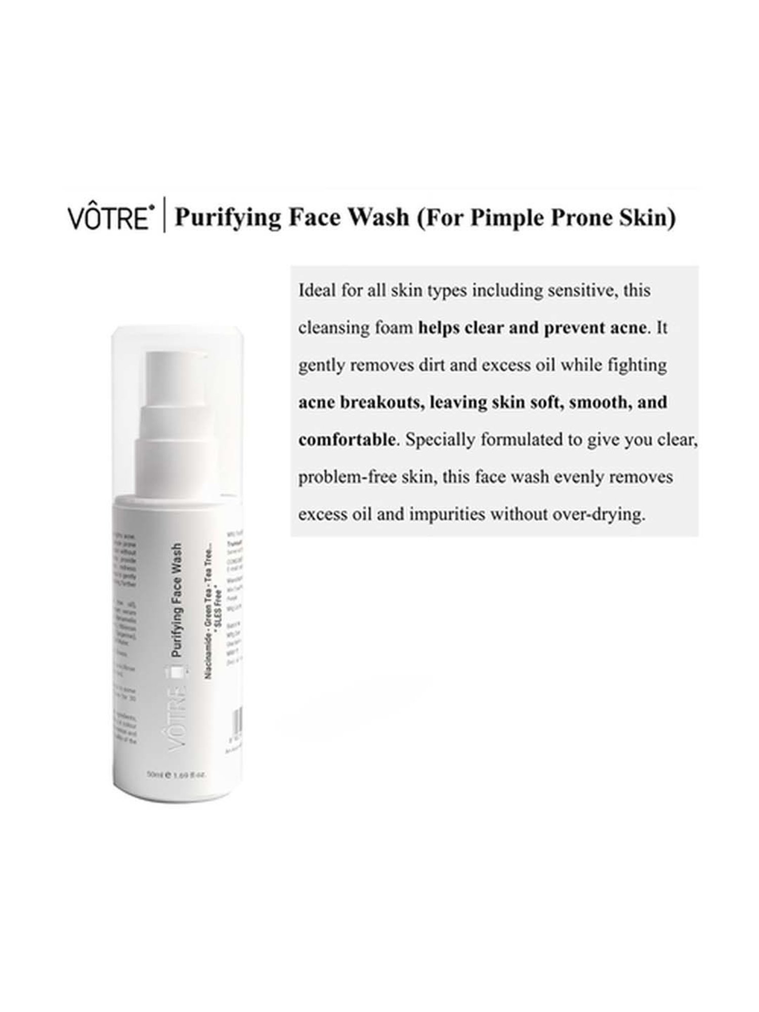 Votre Purifying Face Wash - 50 ml