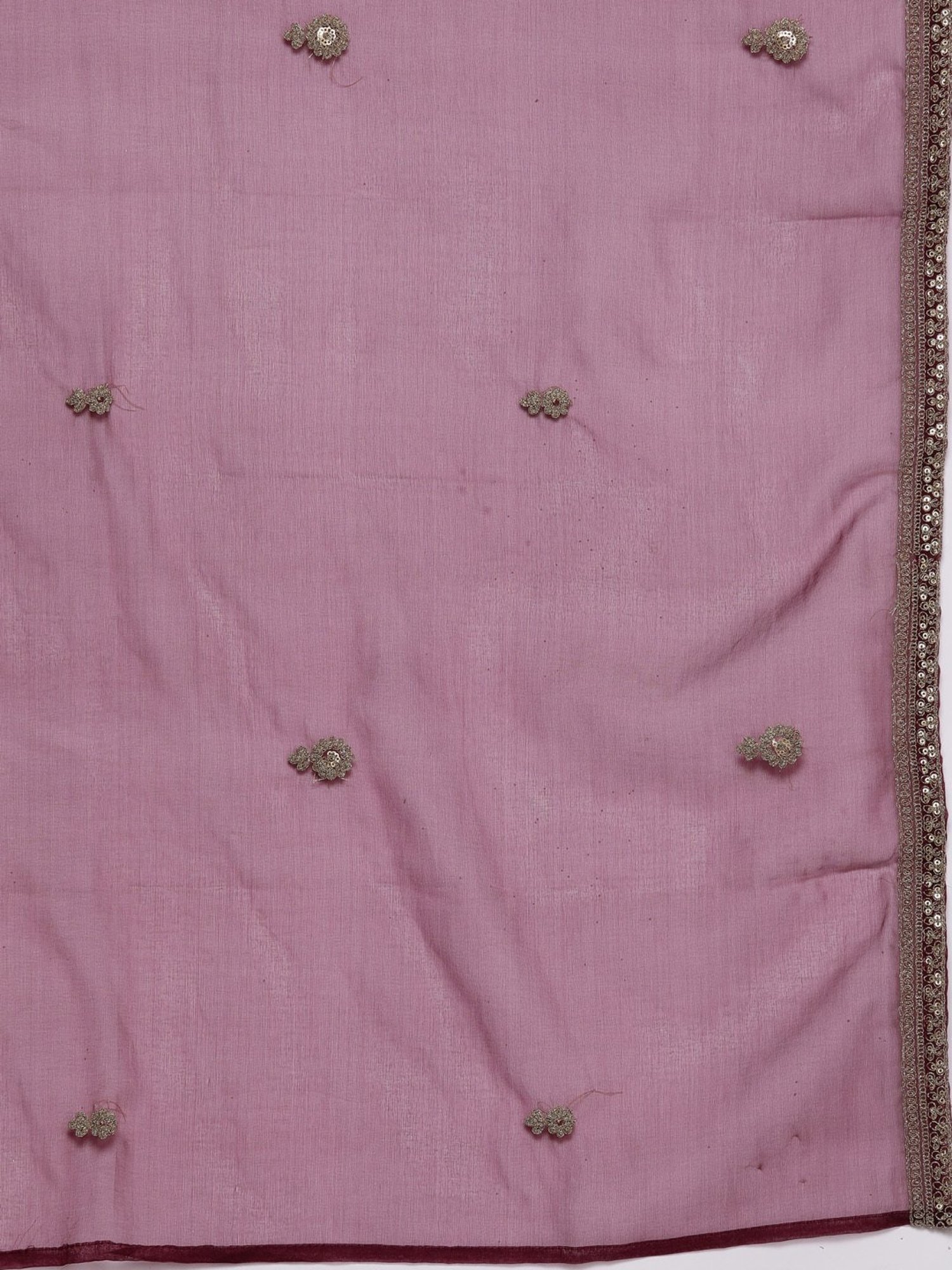 Indo Era Maroon Embroidered Kurta Pant Set With Dupatta