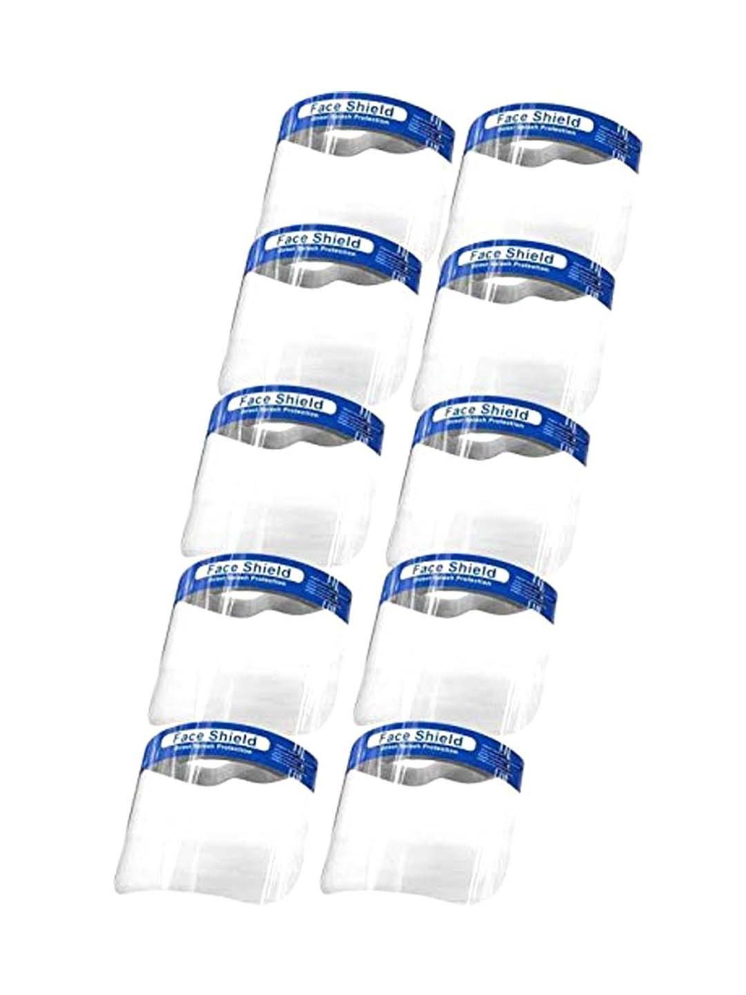 MCP Full Frontal Protection Face Shield - Pack of 10 (Transparent)