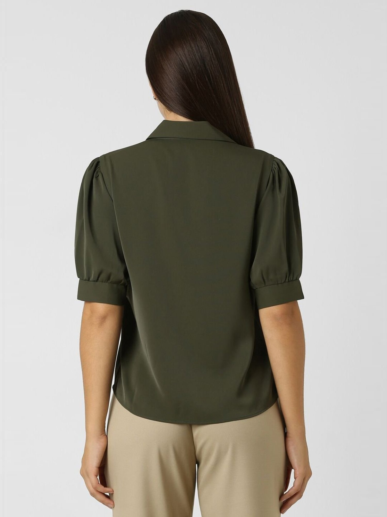 Van Heusen Green Plain Top