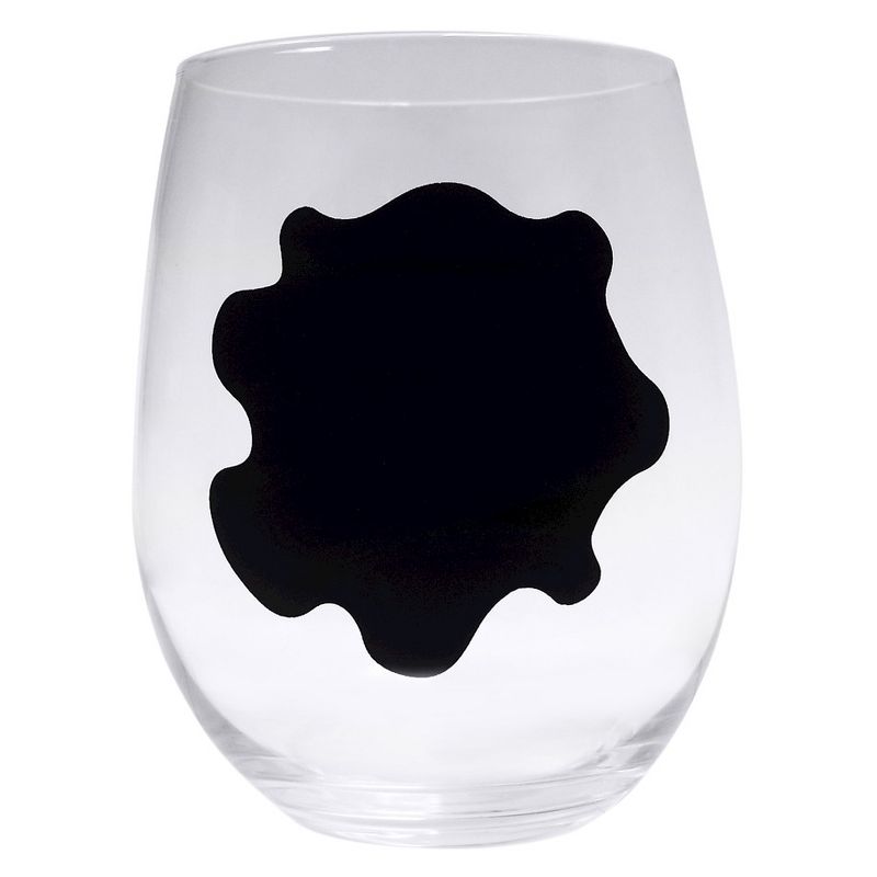 Epicureanist Stemless Chalkboard Wine Glasses 2.9oz