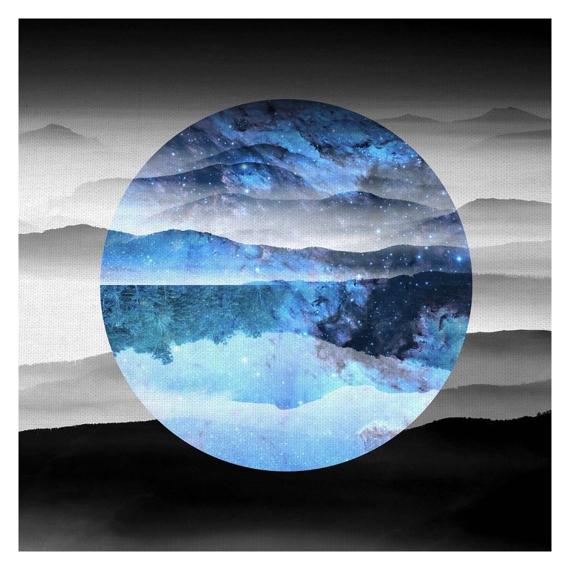 24" x 24" Celestial Landscape 1 Art on Canvas - Fine Art Canvas