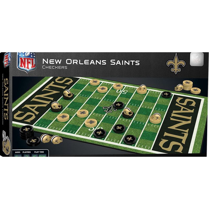 MasterPieces NFL New Orleans Saints Checkers Board Game