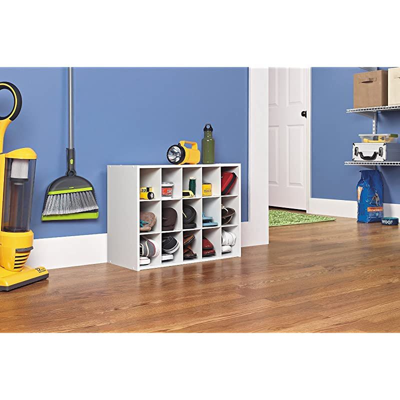 8983 Stackable 15-Unit Organizer, White