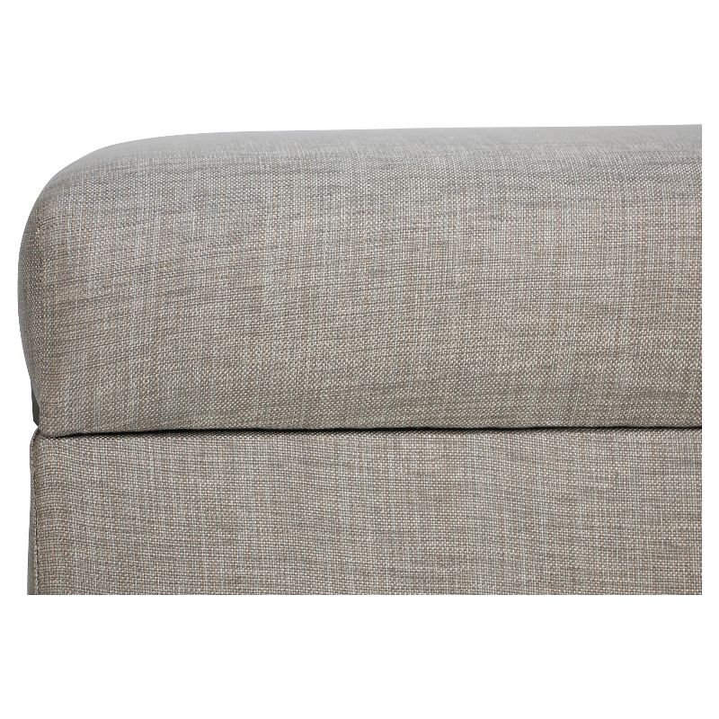 Skyline Bedroom Metallic Upholstered Storage Bench - Skyline Furniture