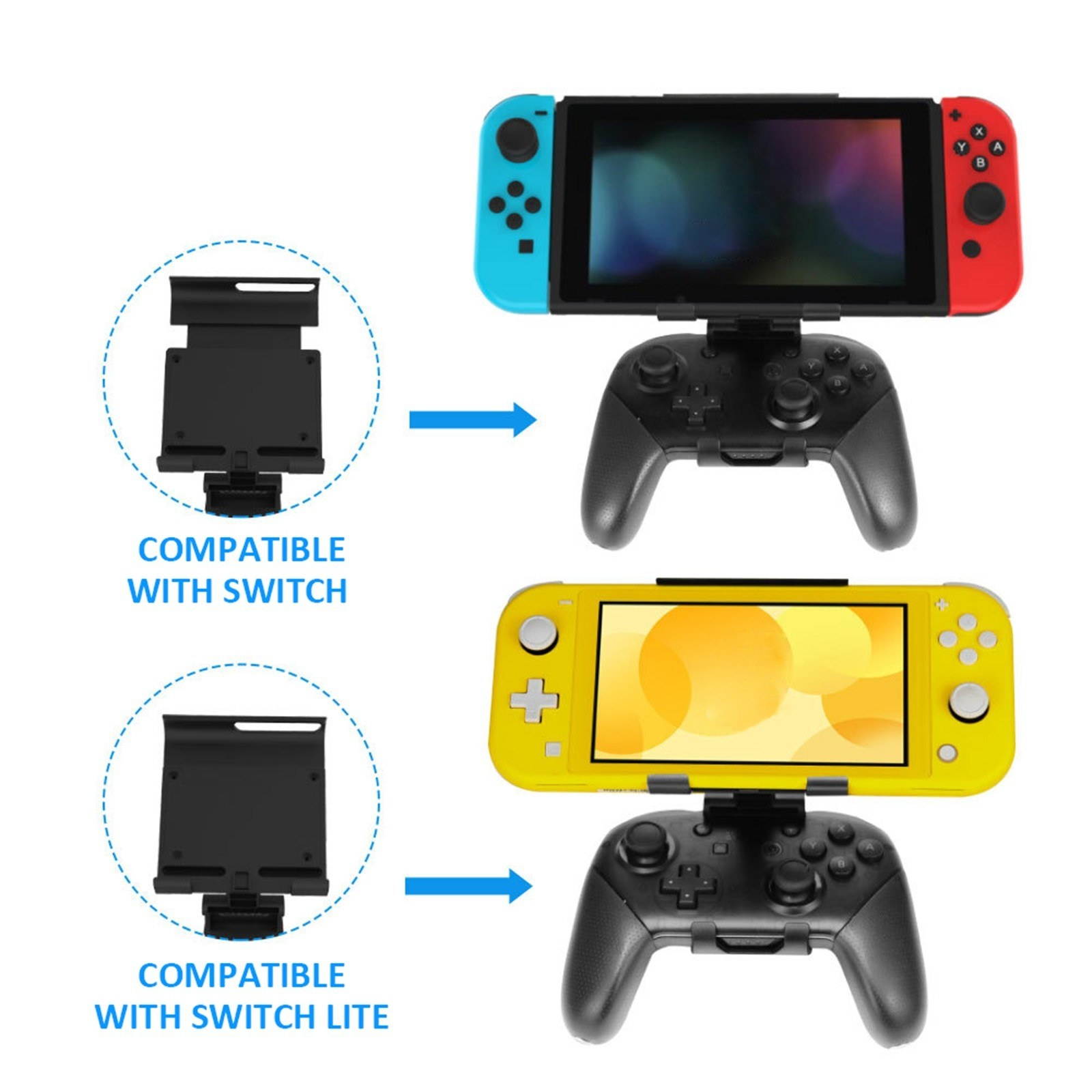 Compatible with Nintendo Switch Pro Controller Gamepad Bracket for NS Switch Console Accessory