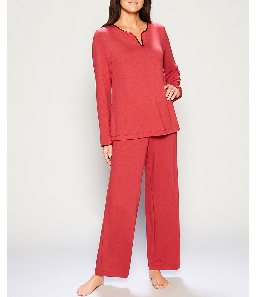 Cabernet Solid Knit Drawstring Sleep Pants