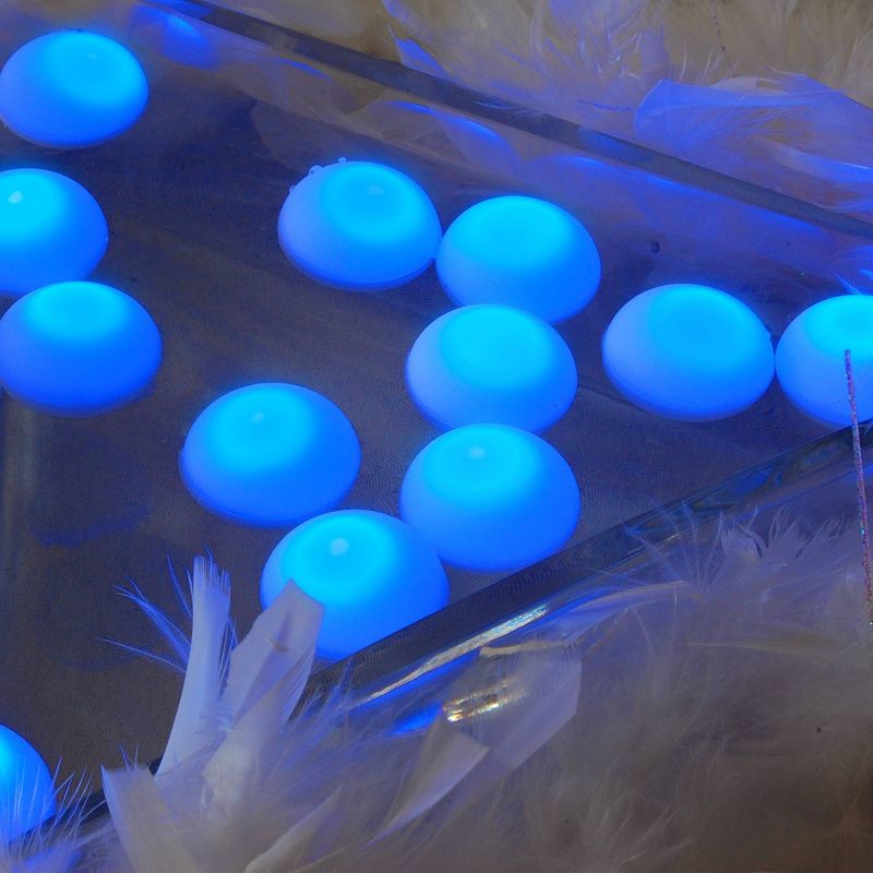 12ct Battery Operated Floating Blimp LED Lights Blue