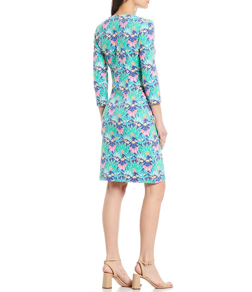 J.McLaughlin Carly 3/4 Sleeve V-Neck Dress