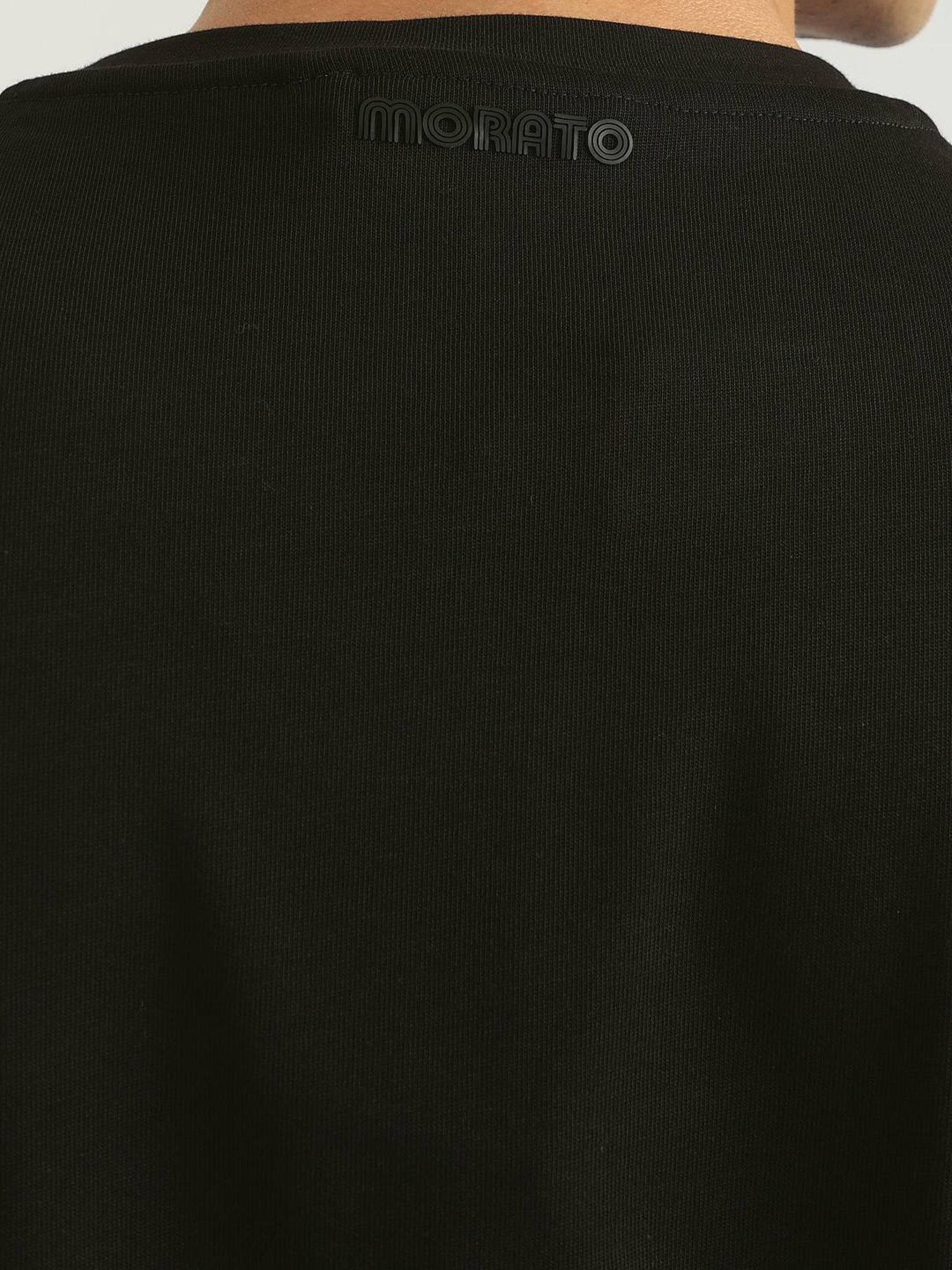 Antony Morato Black Pure Cotton Regular Fit Printed T-Shirt