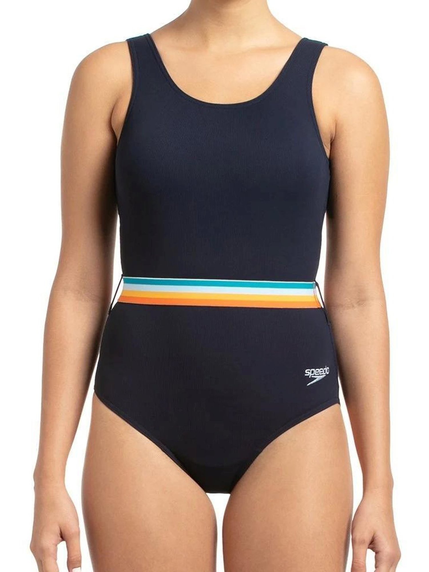 Speedo Navy Striped Monokini