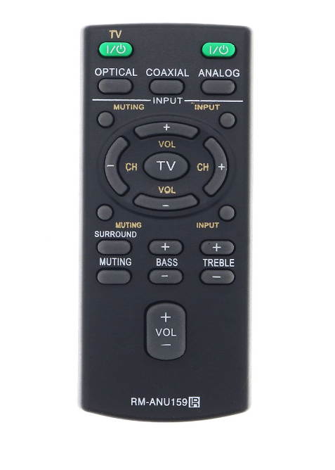 New RM-ANU159 Replace Remote for Sony Home Theater HT-CT60 /C SA-CT60 SS-WCT60