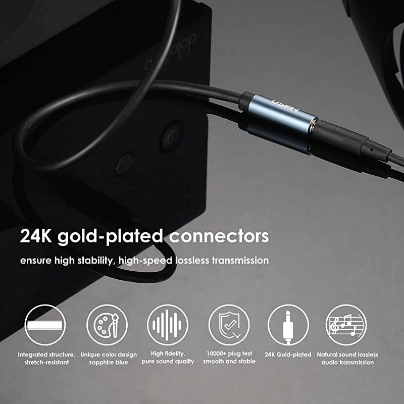 35mm Male to Male AUX Cable 16 Feet Auxiliary Audio Jack Cable Compatible for Smartphones Tablets Speakers24K Gold Plated Male to Male5M164ft