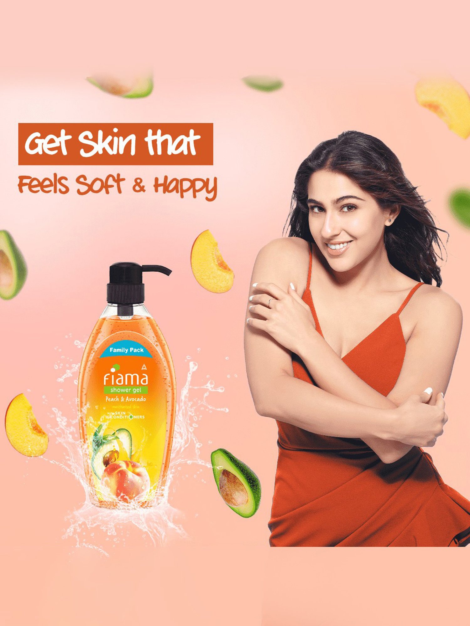 Fiama Peach & Avocado Shower Gel - 895 ml
