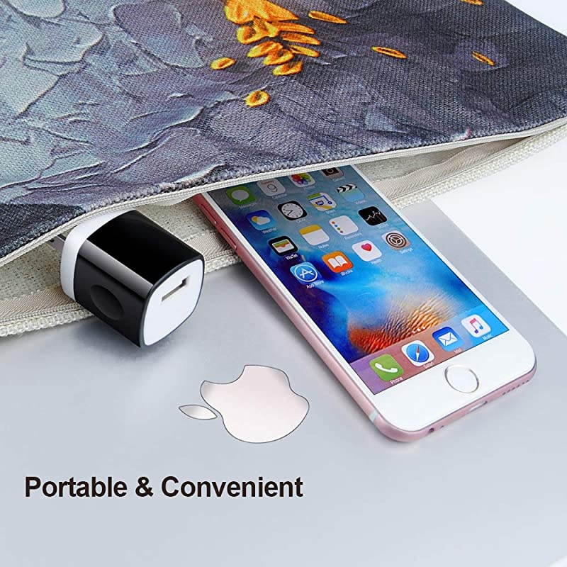 USB Wall Charger, Charging Block,  5 Pack 1A 5V One Port Power Adapter Plug Cube Box Compatible Phone 12Pro XR SE X 8 7 6S 6 5, Galaxy S21 Ultra S10/9/8/7, Note 20/9/8 S7,V60 G8 G5,Nexus,Moto Z3