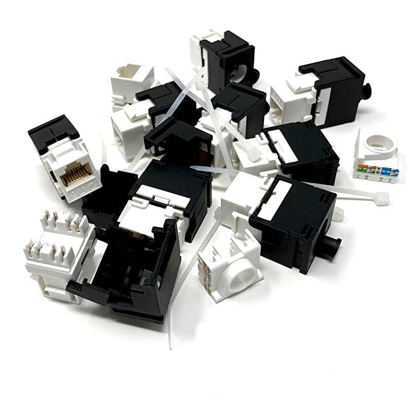 CAT6 RJ45 Tool-Less UTP Keystone Jack 10pcs (Cat6 Keystone UTP)