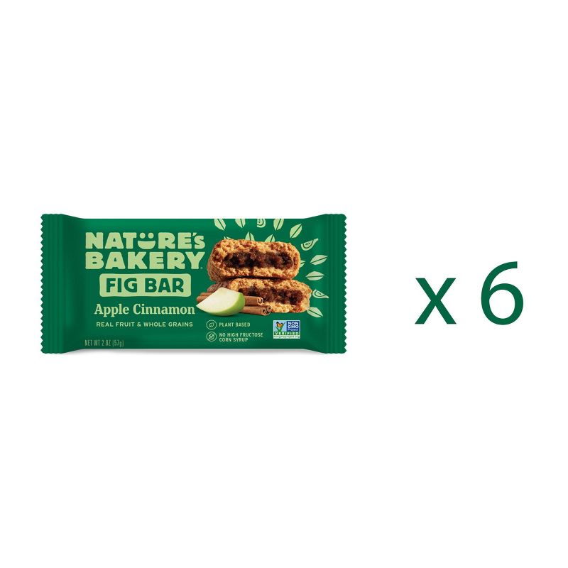 Nature's Bakery Apple Cinnamon Fig Bar - 6ct