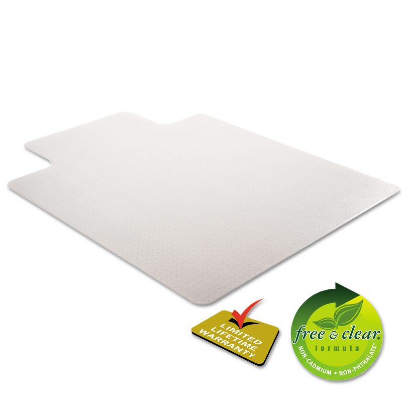 3'9"x4'5" Rectangle Solid Office Chair Mat Clear - Deflecto